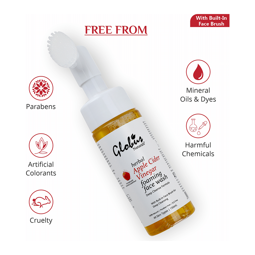 Globus Naturals Apple Cider Vinegar Foaming Face Wash - Image 8