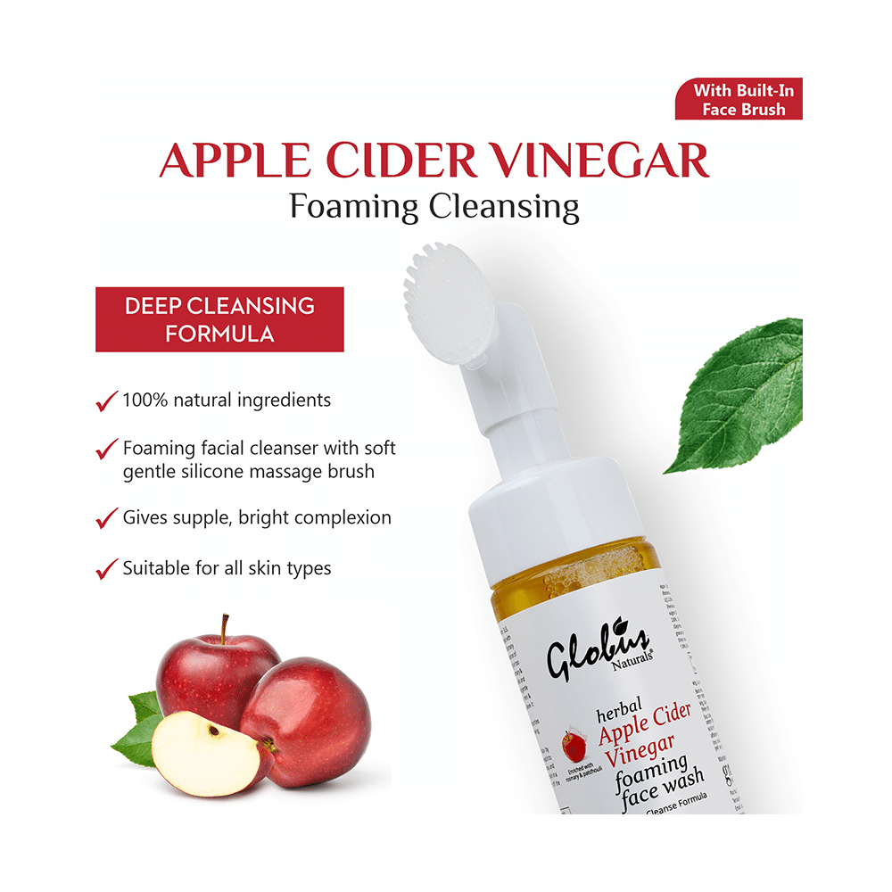 Globus Naturals Apple Cider Vinegar Foaming Face Wash - Image 4