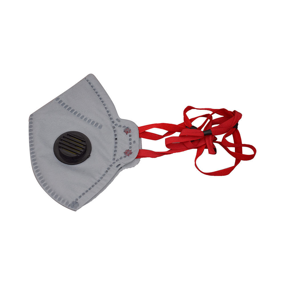 Dominion Care Non Woven 6 Layer Mask with Adjustable Elastic & Nose Pin Grey - Image 1