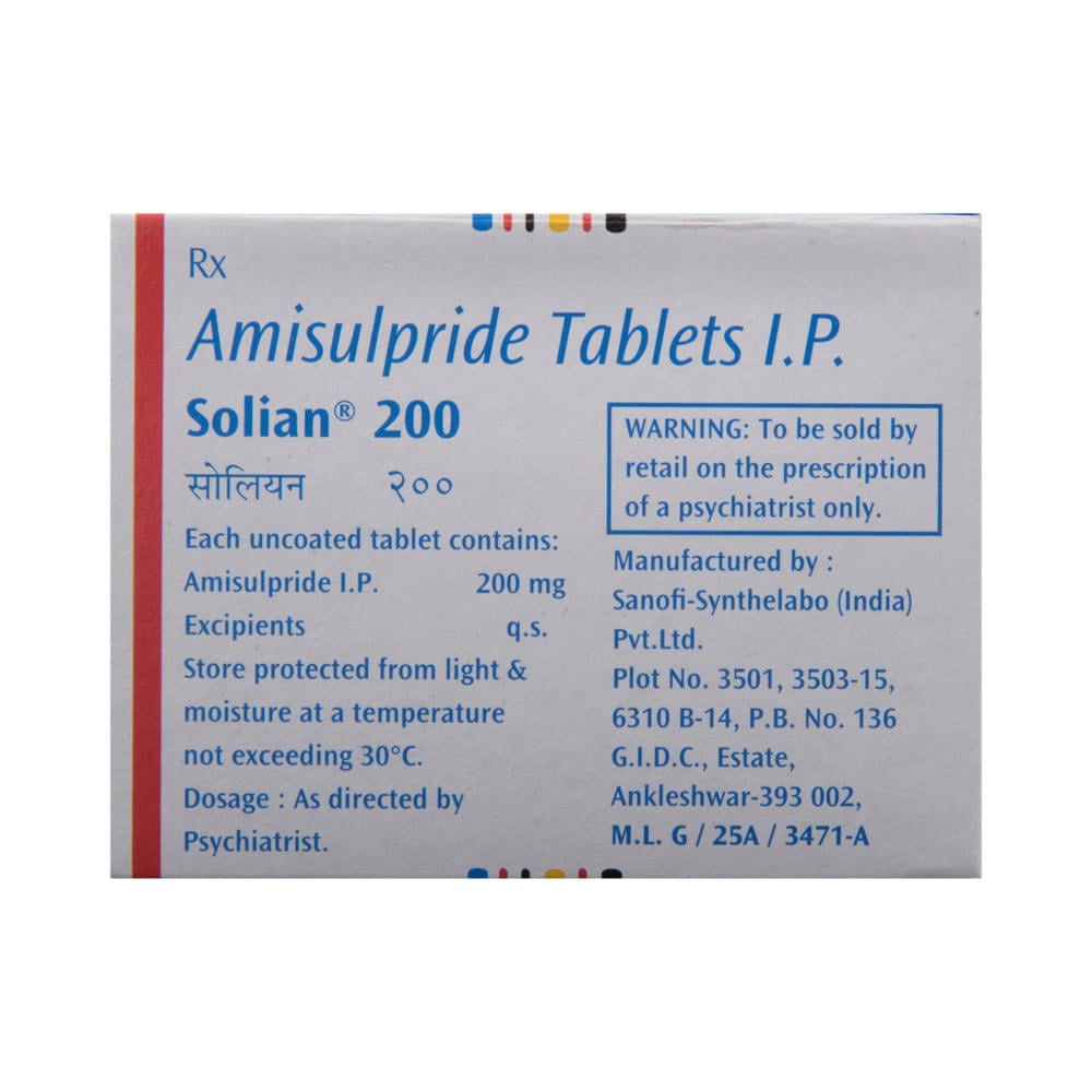 Solian 200mg Tablet - Image 3