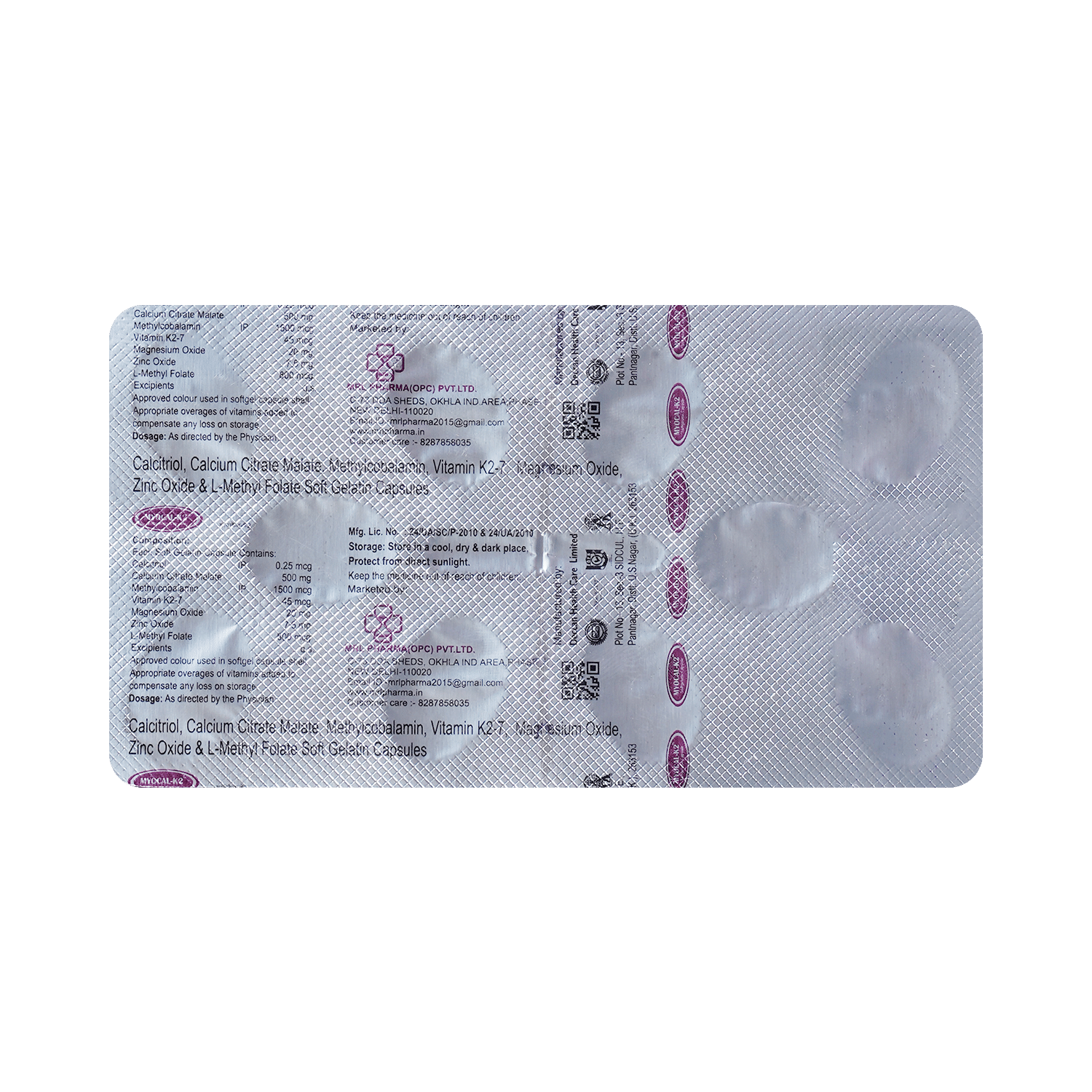 Myocal-K2 Soft Gelatin Capsule - Image 5