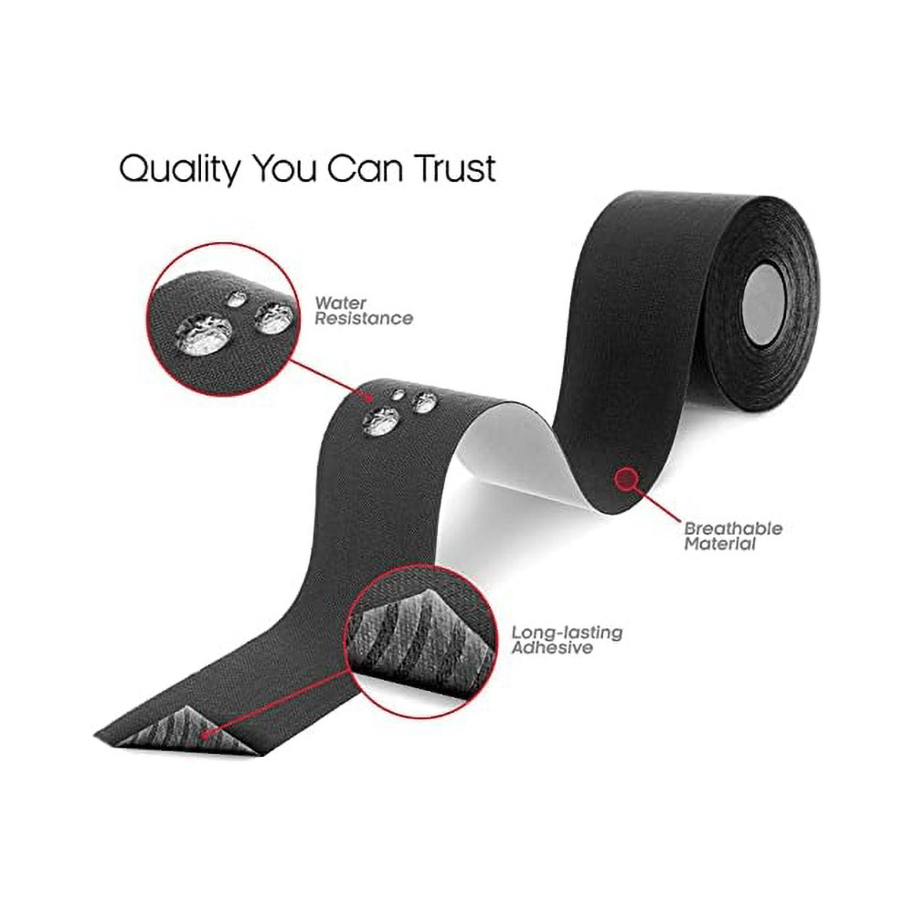 Healthtrek Kinesiology Tape for Physiotherapy Black - Image 3