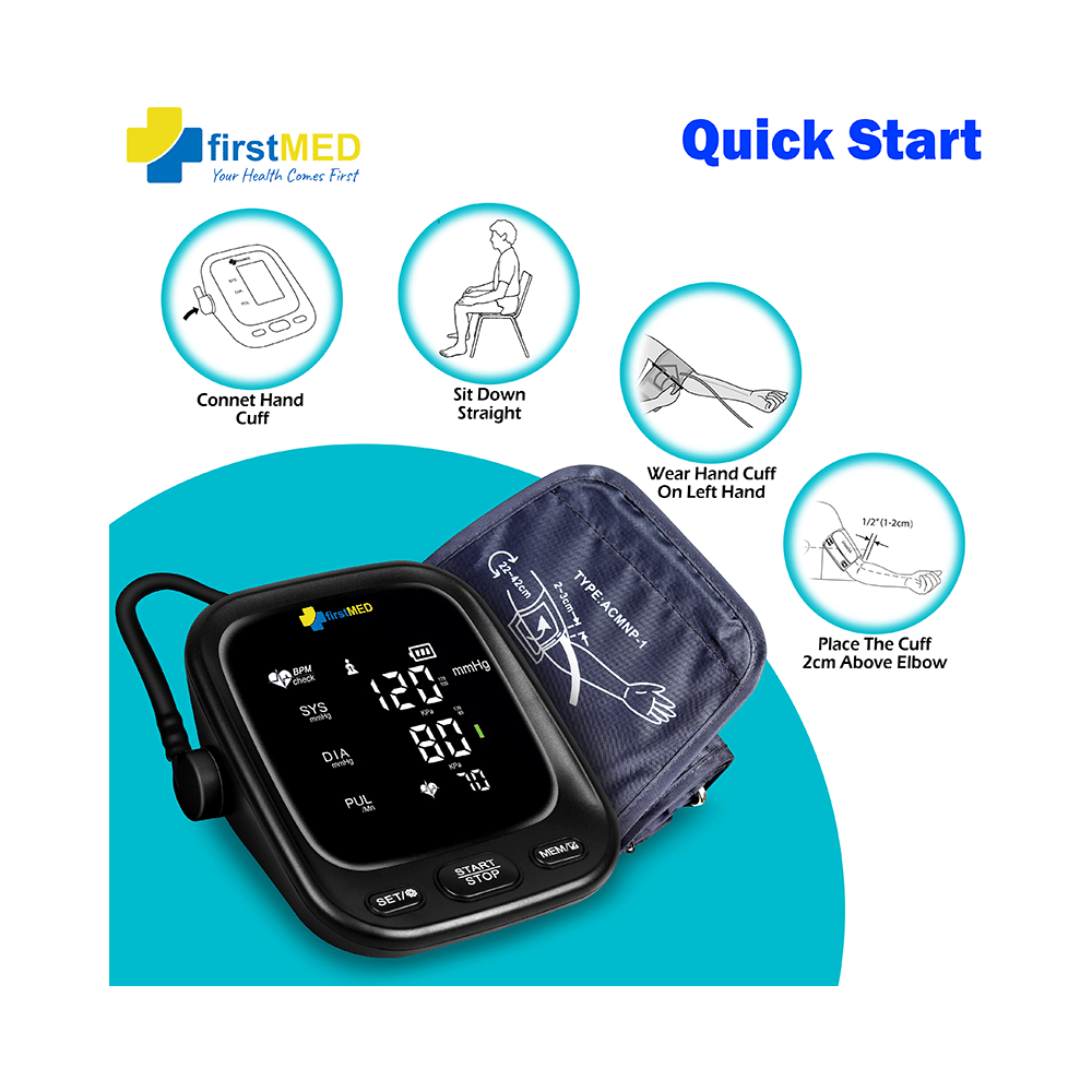 Firstmed FM 05 Arm's Blood Pressure Monitor Black - Image 3