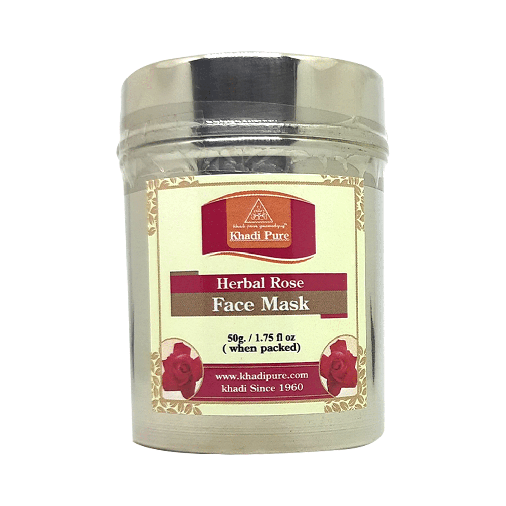 Khadi Pure Herbal Rose Face Mask - Image 1
