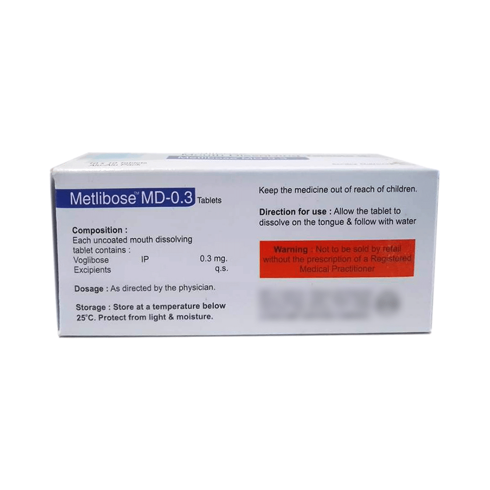 Metlibose 0.3mg Tablet MD - Image 2