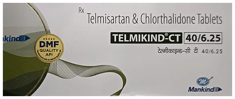 Telmikind-CT 40/6.25 Tablet