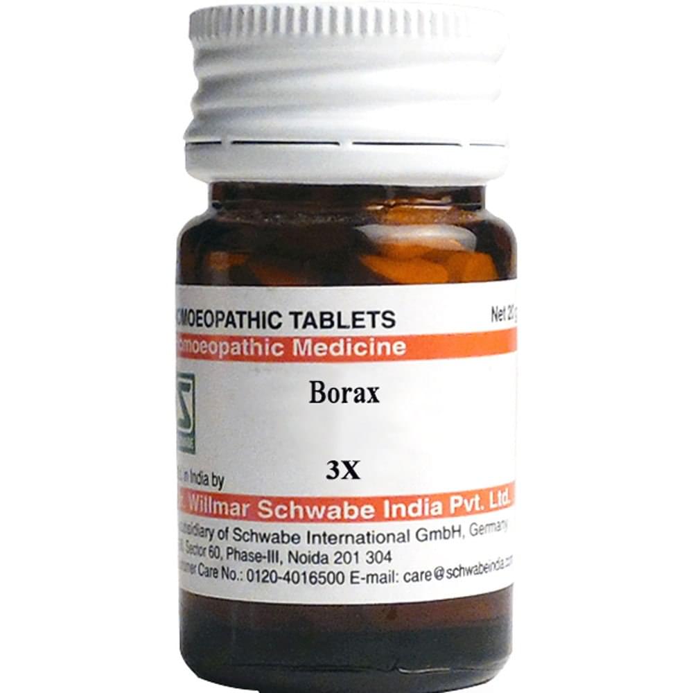 Dr Willmar Schwabe India Borax Trituration Tablet 3X - Image 1