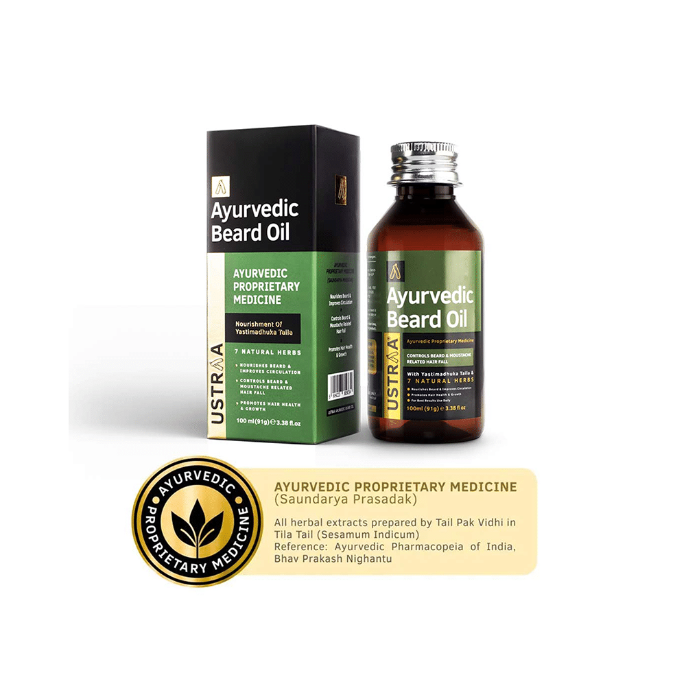 Ustraa Ayurvedic Beard Oil - Image 5