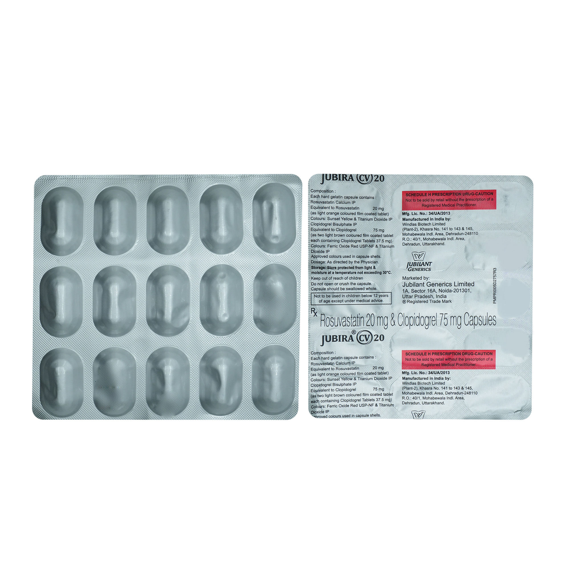 Jubira CV 20mg/75mg Capsule