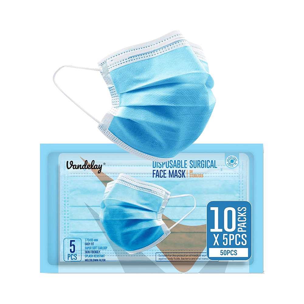 Vandelay 3 Ply Disposable Surgical Face Mask - Image 1