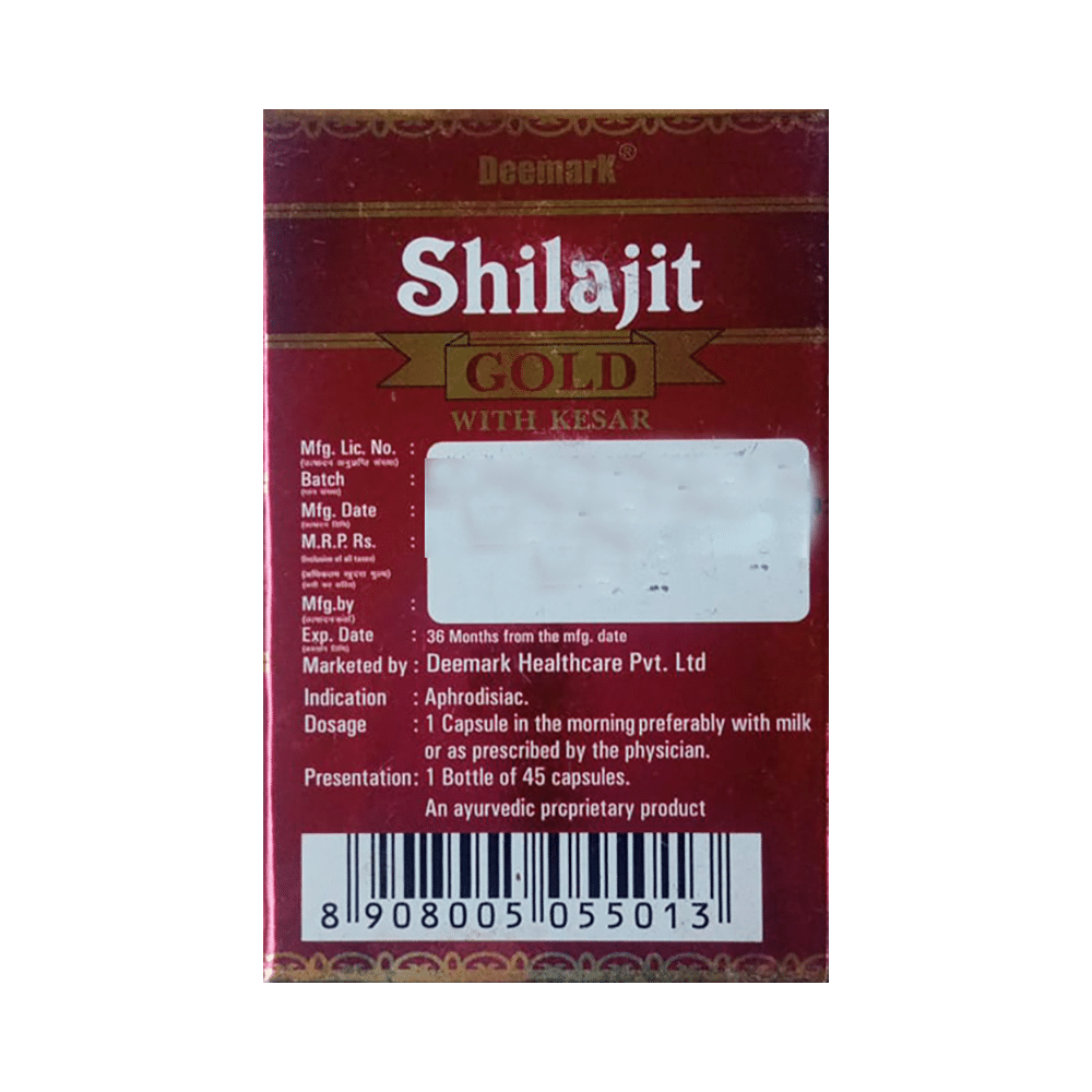 Deemark Shilajit Gold with Kesar Capsule (10 Each) - Image 3