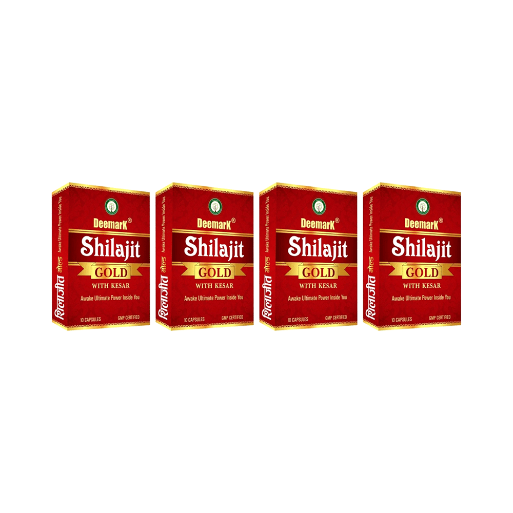 Deemark Shilajit Gold with Kesar Capsule (10 Each) - Image 1