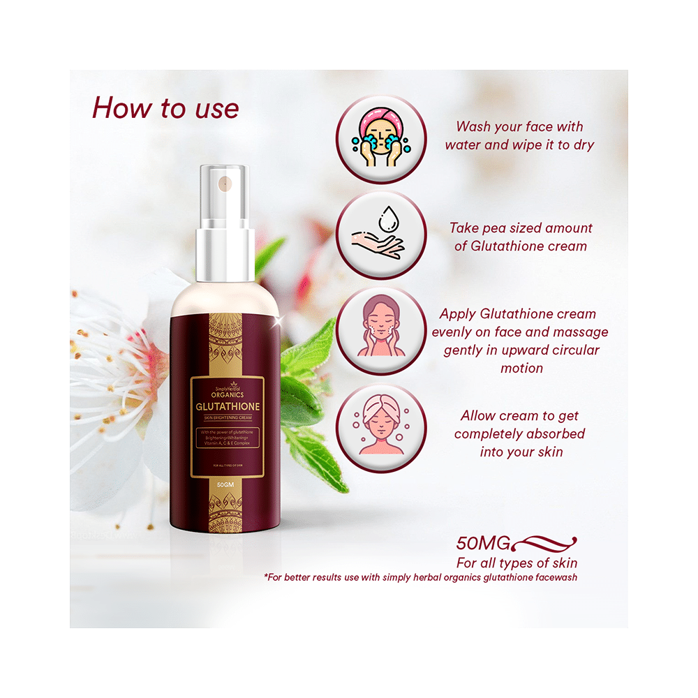 Simply Herbal Organics Glutathione Skin Brightening Cream - Image 4