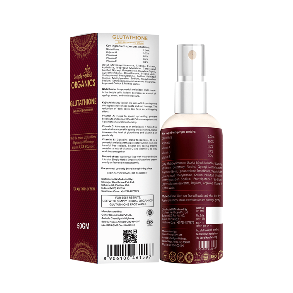 Simply Herbal Organics Glutathione Skin Brightening Cream - Image 2
