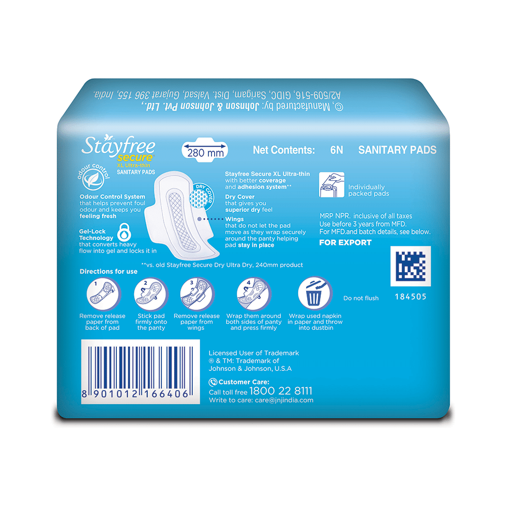 Stayfree Secure Ultra-Thin Pads XL - Image 2