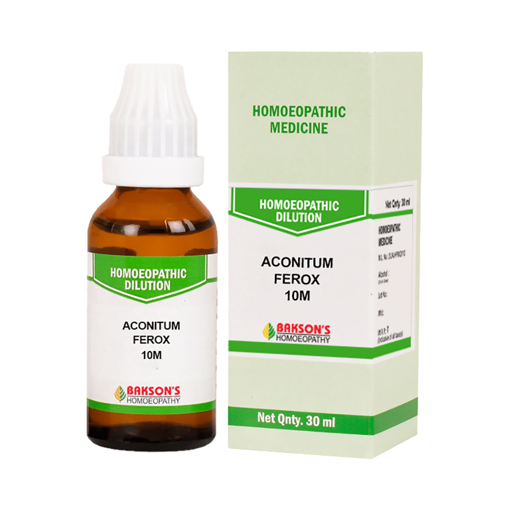 Bakson's Homeopathy Aconitum Ferox Dilution 10M