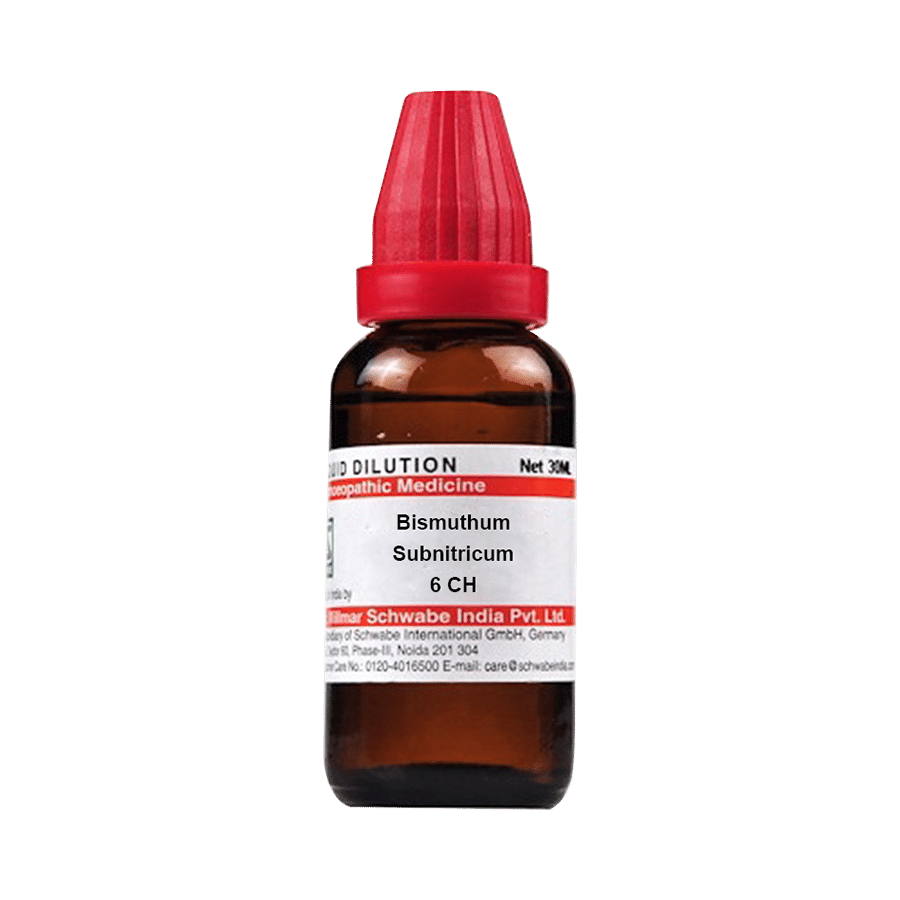Dr Willmar Schwabe India Bismuthum Subnitricum Dilution 6 CH