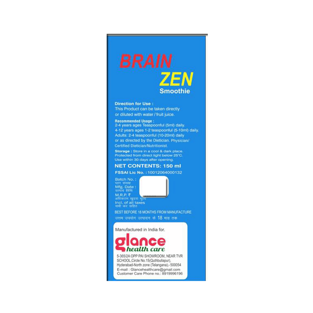 Glance Healthcare Brain Zen Syrup Mango - Image 2