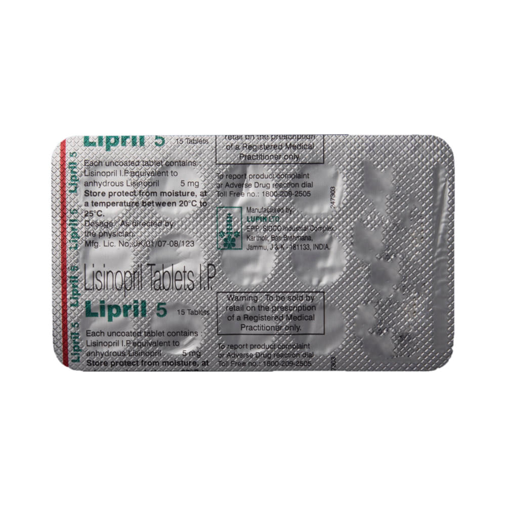 Lipril 5 Tablet - Image 5