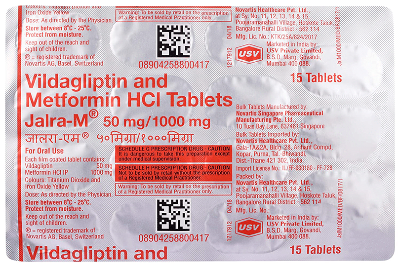 Jalra-M 50/1000 Tablet - Image 1