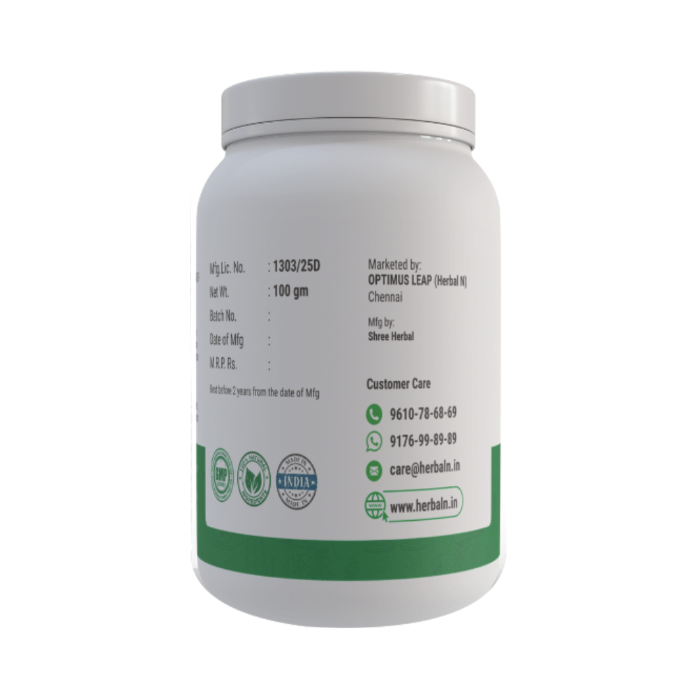 Herbal N Combo Pack of Natural Slim Care Powder 100gm & Ortho Pain Relief Oil 50ml - Image 5