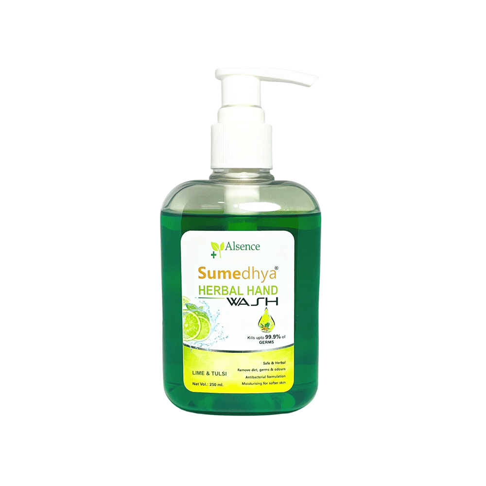 Alsence Sumedhya Herbal Hand Wash Lime & Tulsi (250ml Each)