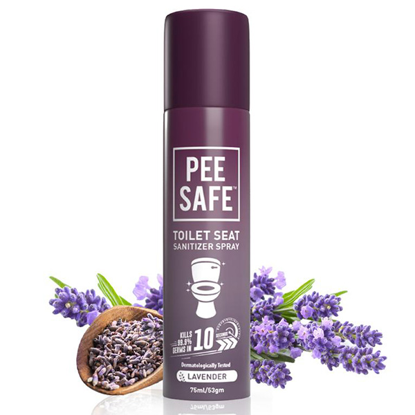 Pee Safe Toilet Seat Sanitizer Spray Lavender - Image 2