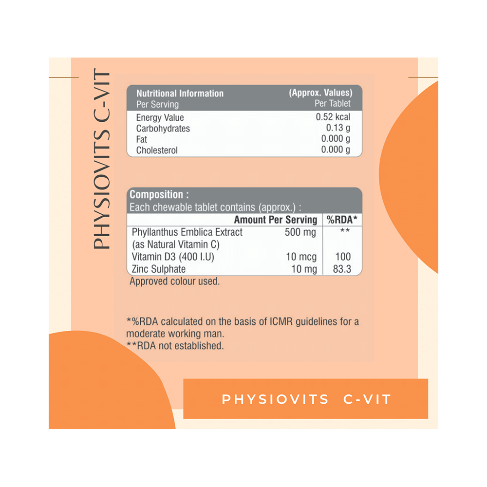 Physiovits Chewable Tablet C-Vit - Image 3