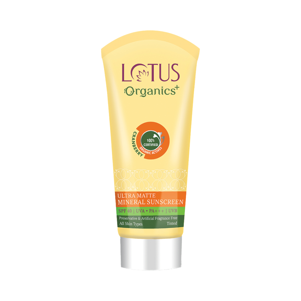 Lotus Organics+ Ultra Matte Mineral Sunscreen SPF 40 PA+++