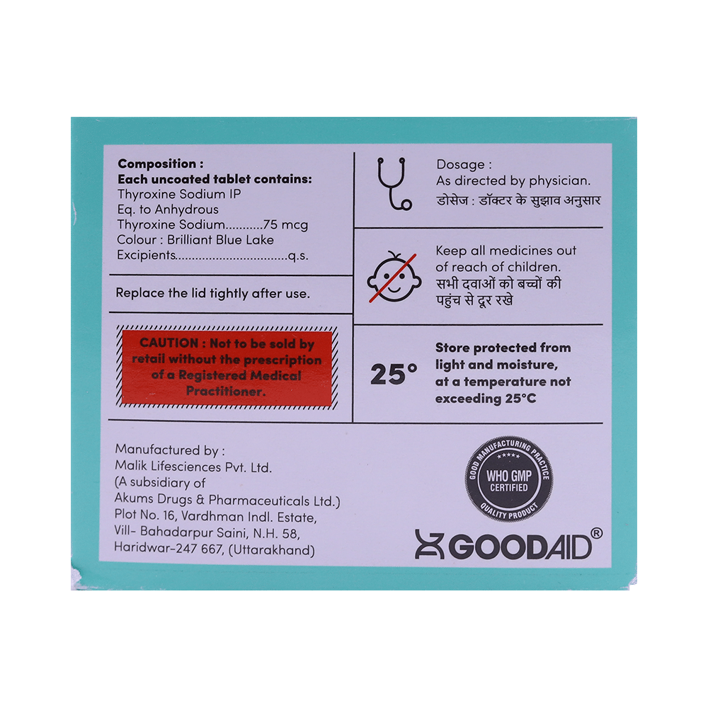Thyrogood 75 Tablet - Image 2