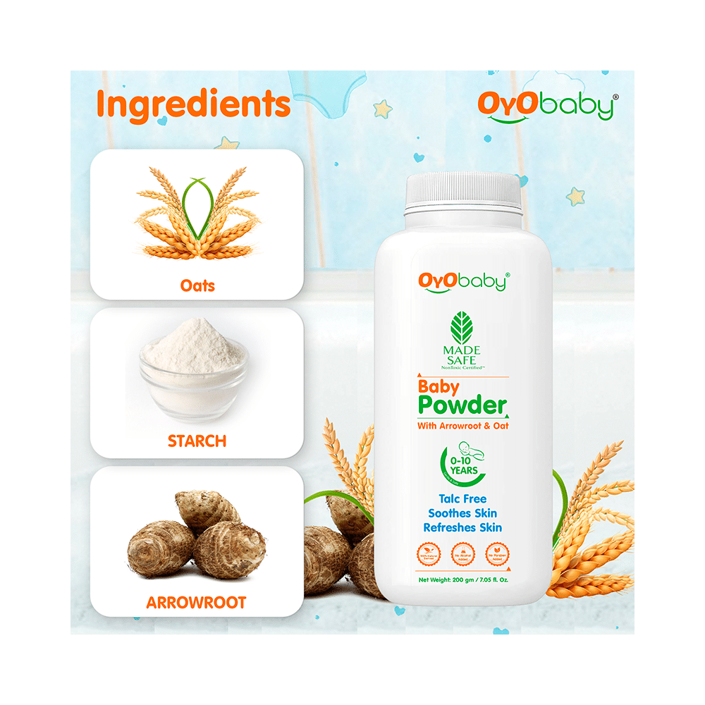 Oyo Baby Baby Powder with Arrowroot & Oat - Image 4