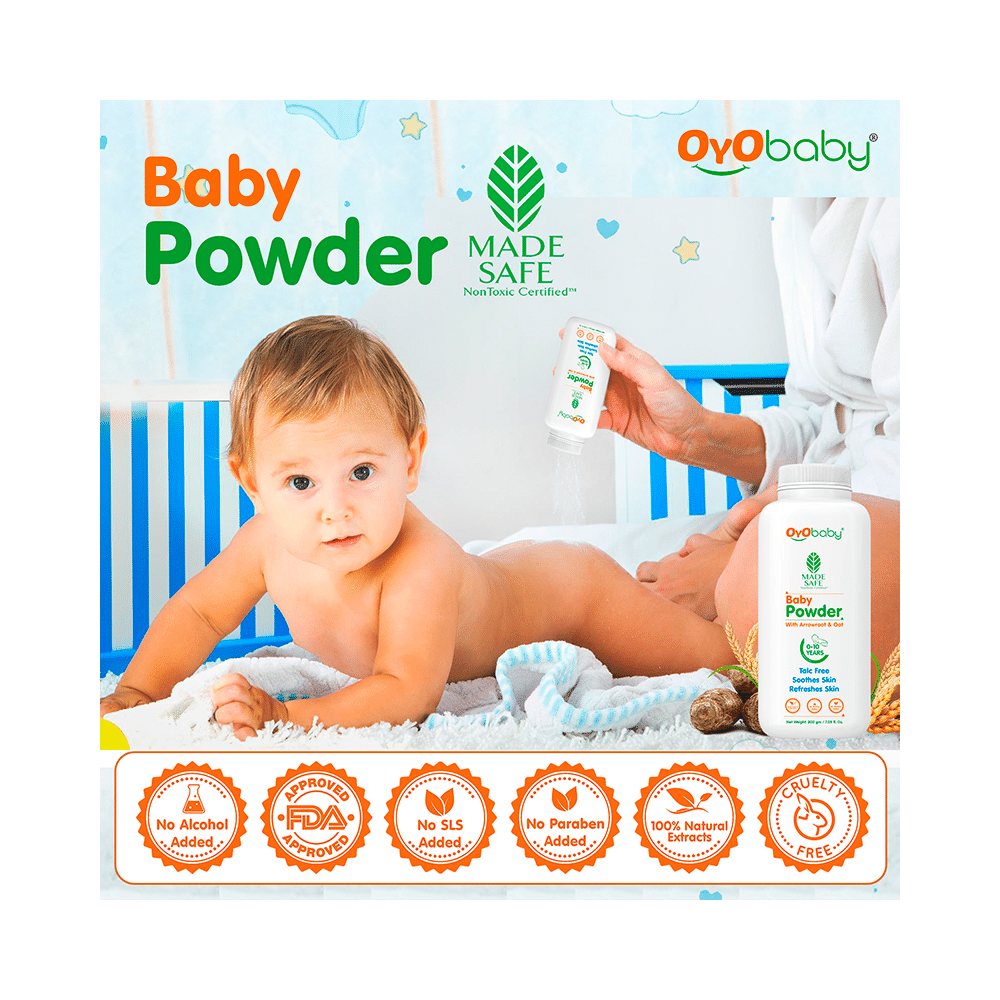 Oyo Baby Baby Powder with Arrowroot & Oat - Image 2