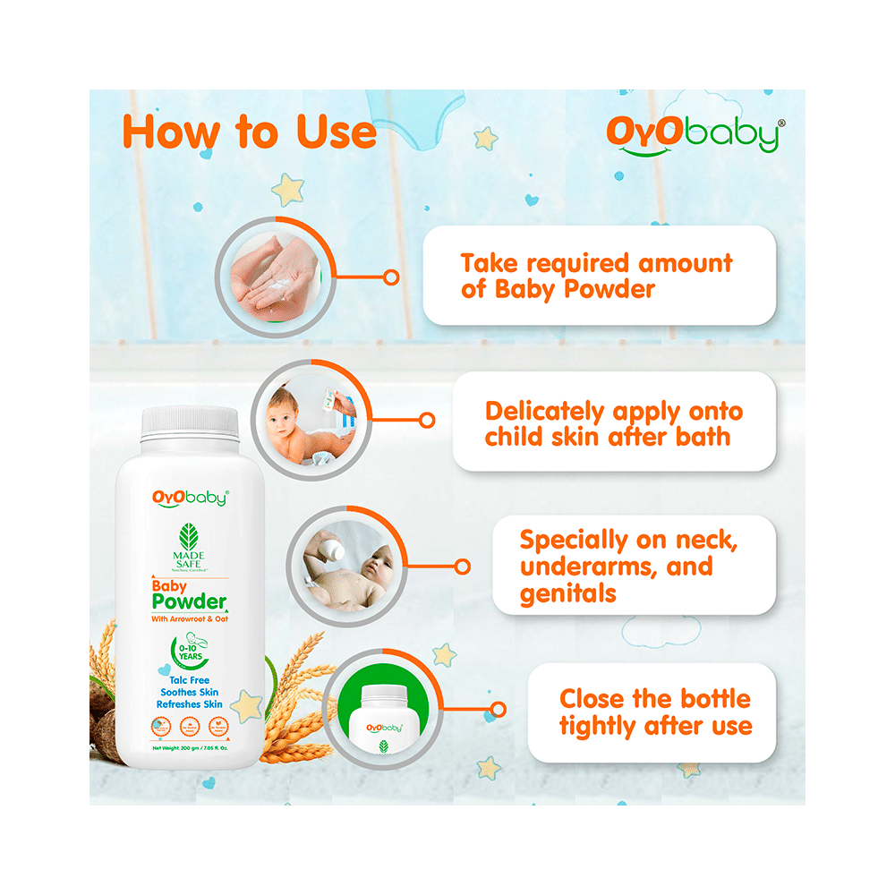 Oyo Baby Baby Powder with Arrowroot & Oat - Image 5