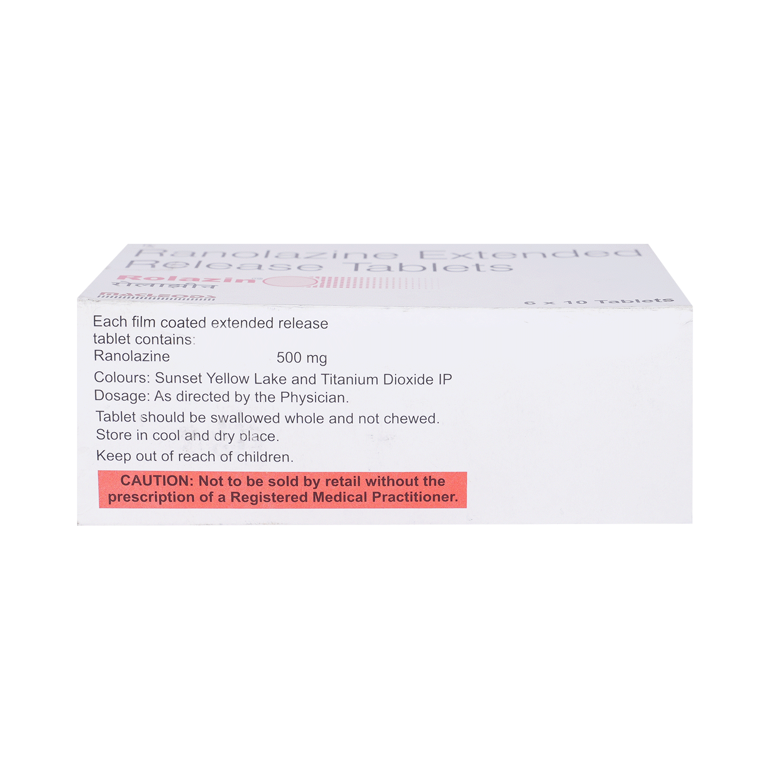 Rolazin 500mg Tablet - Image 3