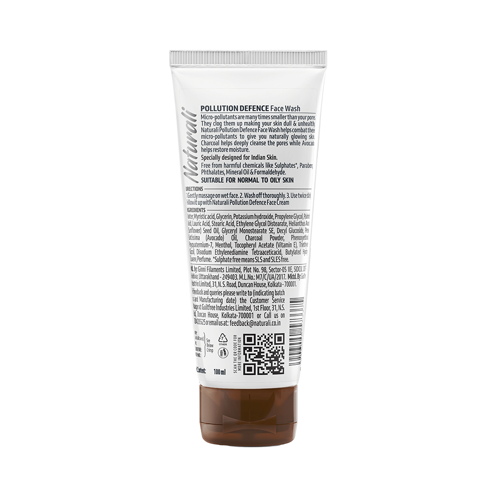 Naturali Pollution Defence Charcoal & Avocado Face Wash - Image 2