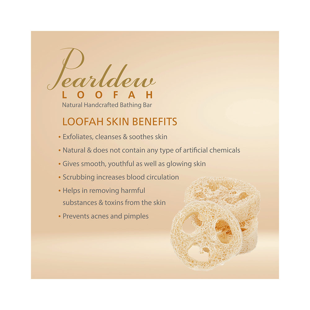 Pearldew Loofah Exfoliating Natural Handcrafted Bathing Bar (75gm Each) - Image 6