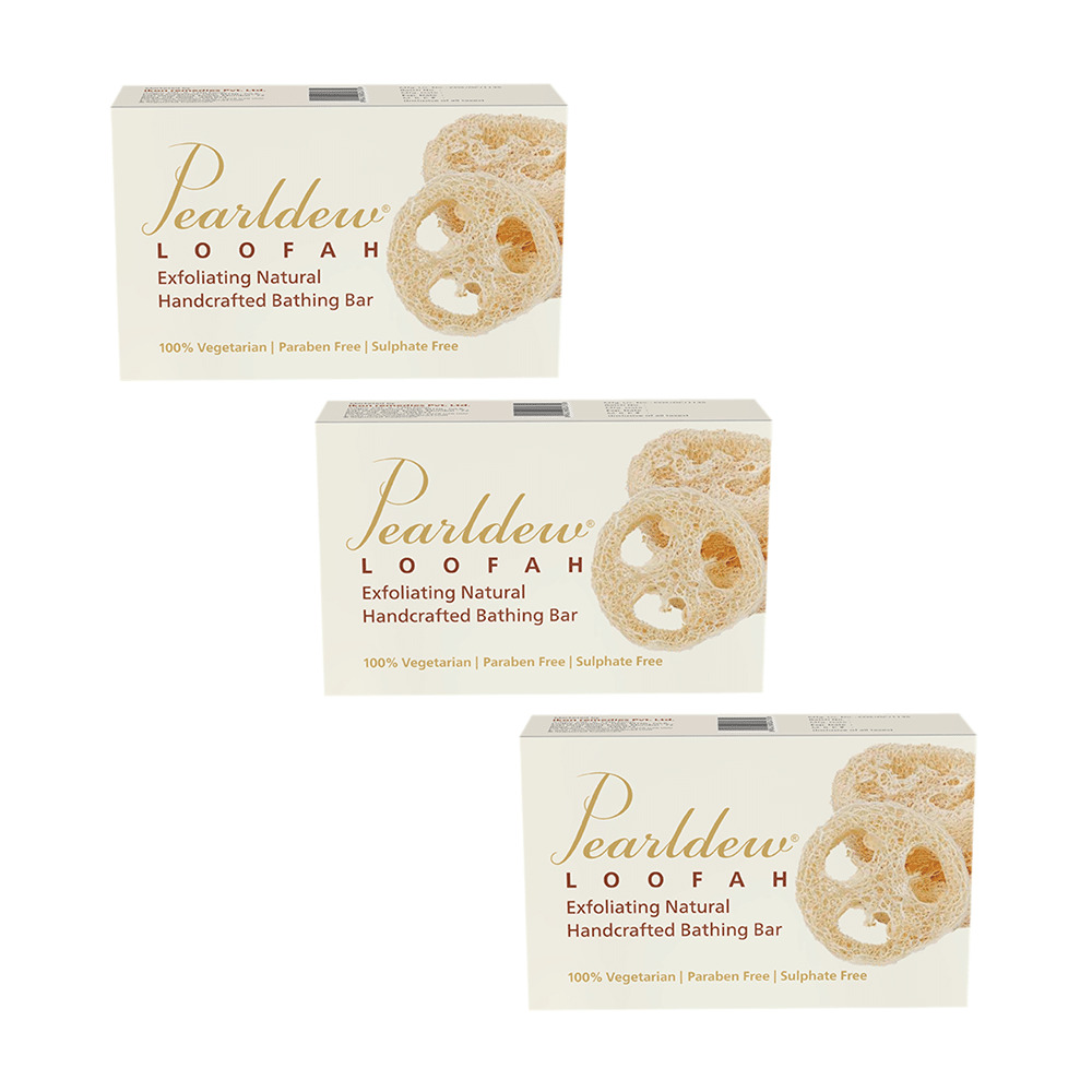 Pearldew Loofah Exfoliating Natural Handcrafted Bathing Bar (75gm Each) - Image 1