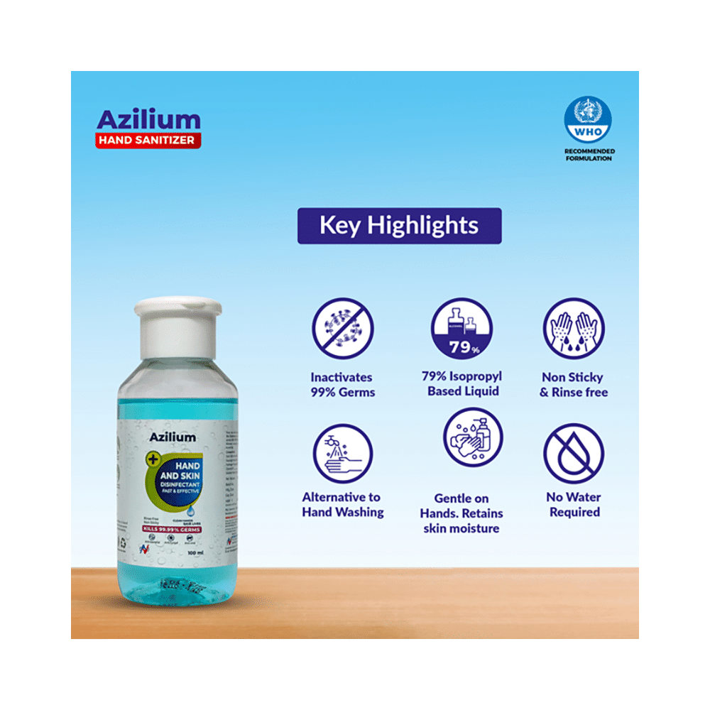 Azilium Hand and Skin Disinfectant (100ml Each) - Image 3
