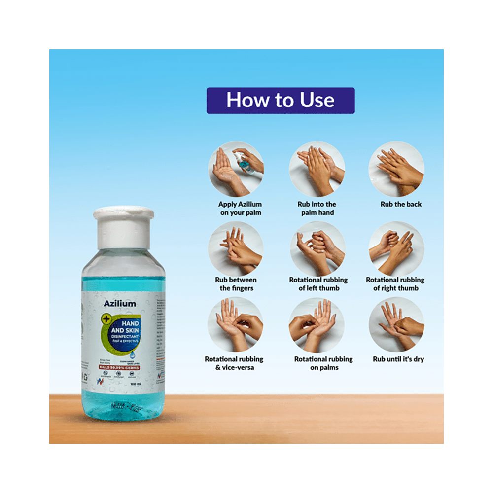 Azilium Hand and Skin Disinfectant (100ml Each) - Image 4