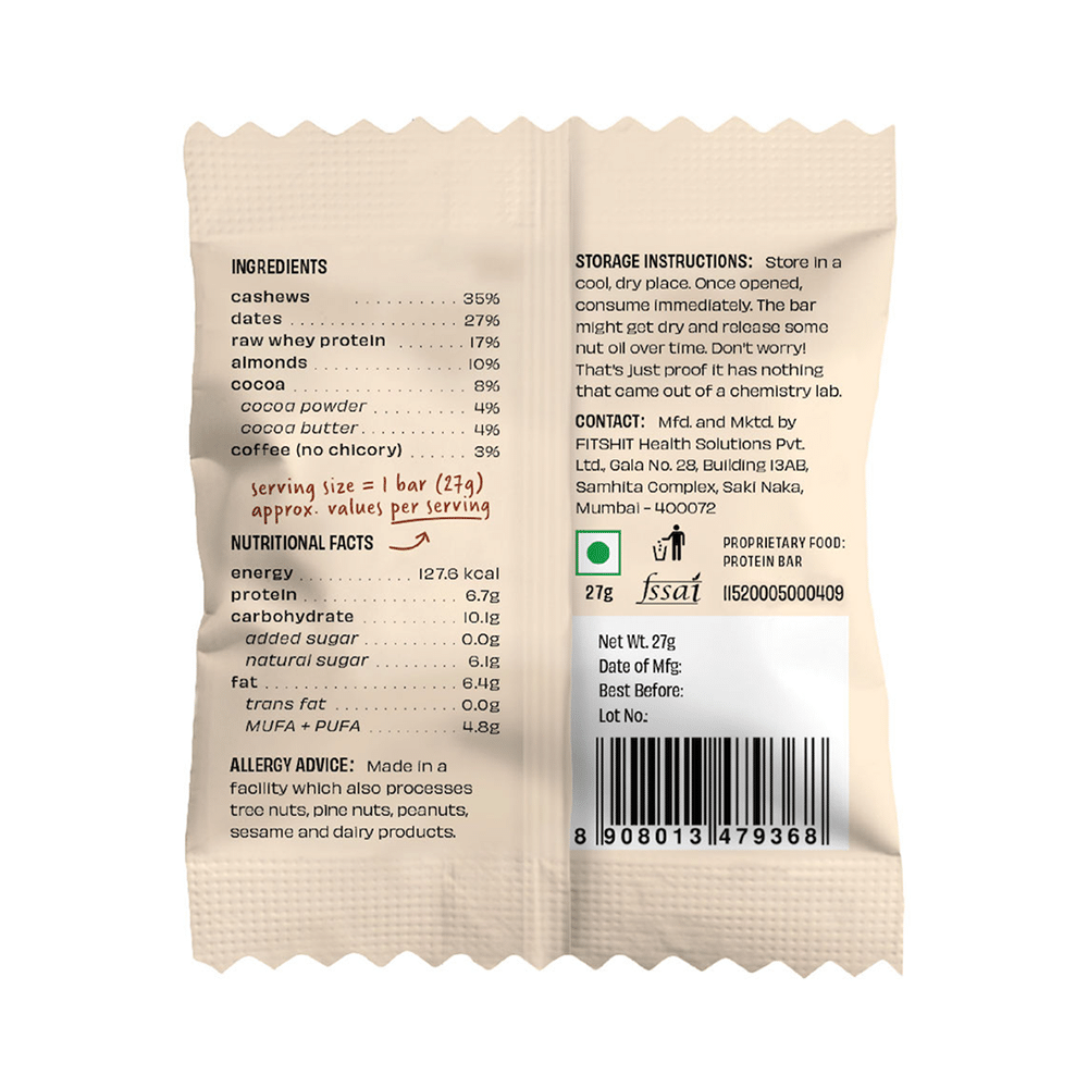 The Whole Truth Mini Protein Bar (27gm Each) | Flavour Coffee Cocoa - Image 3