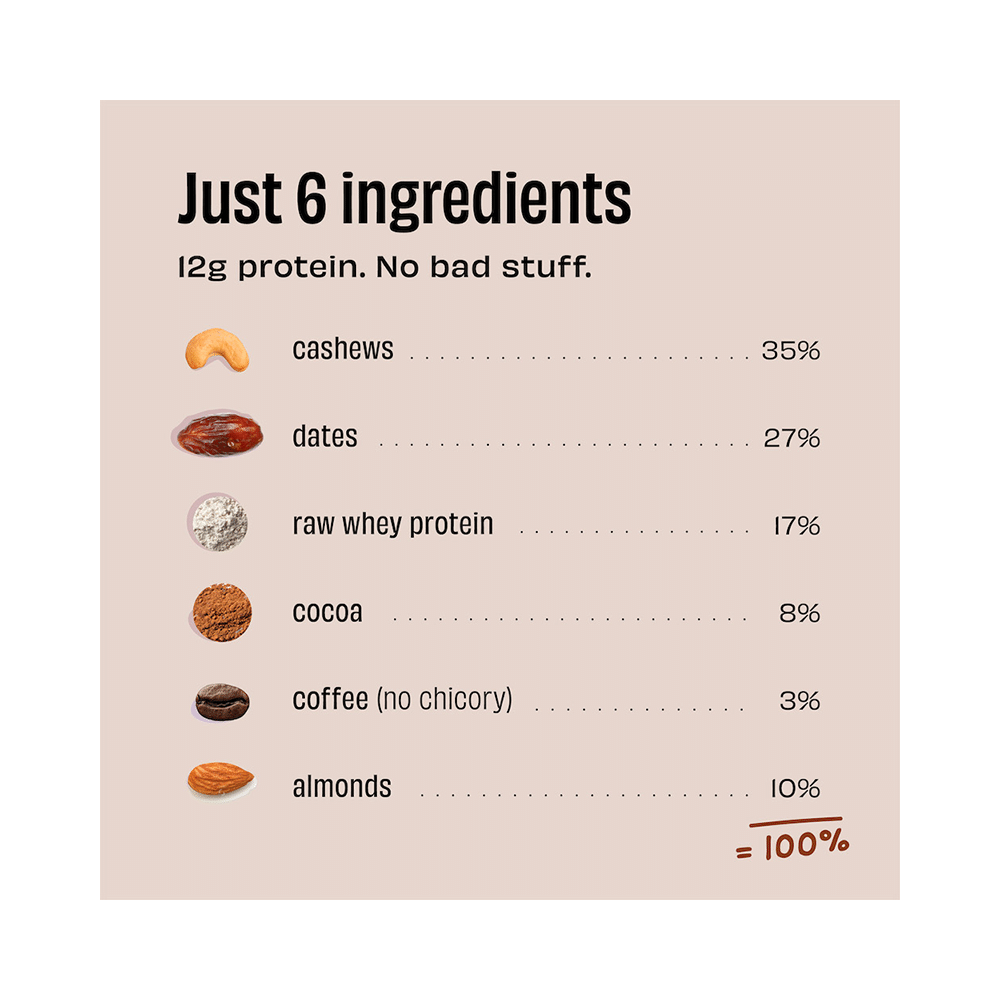 The Whole Truth Mini Protein Bar (27gm Each) | Flavour Coffee Cocoa - Image 4