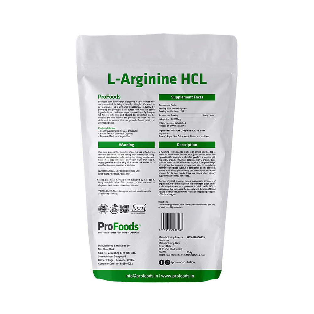 ProFoods L-Arginine HCL - Image 2