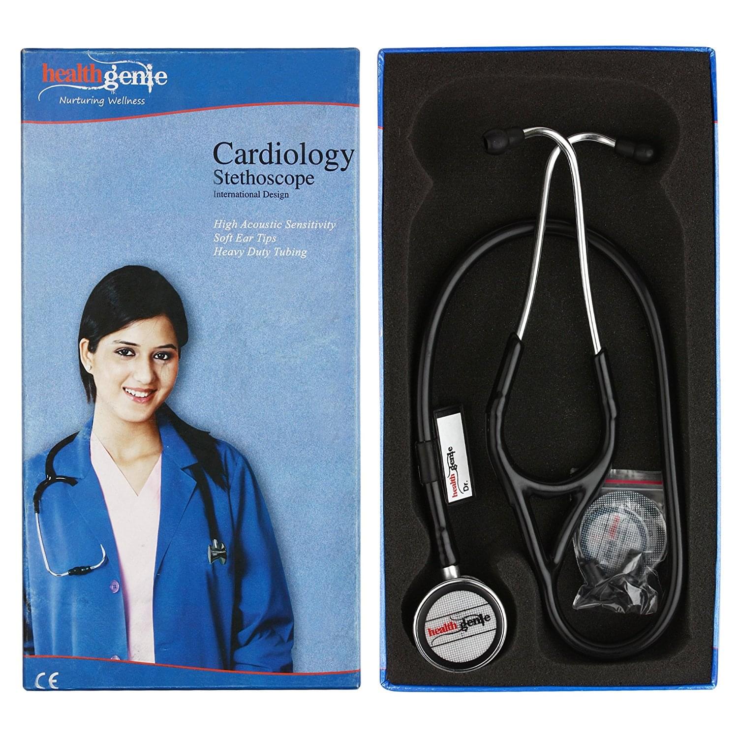 Healthgenie HG-402B Stainless Steel Cardiology Stethoscope