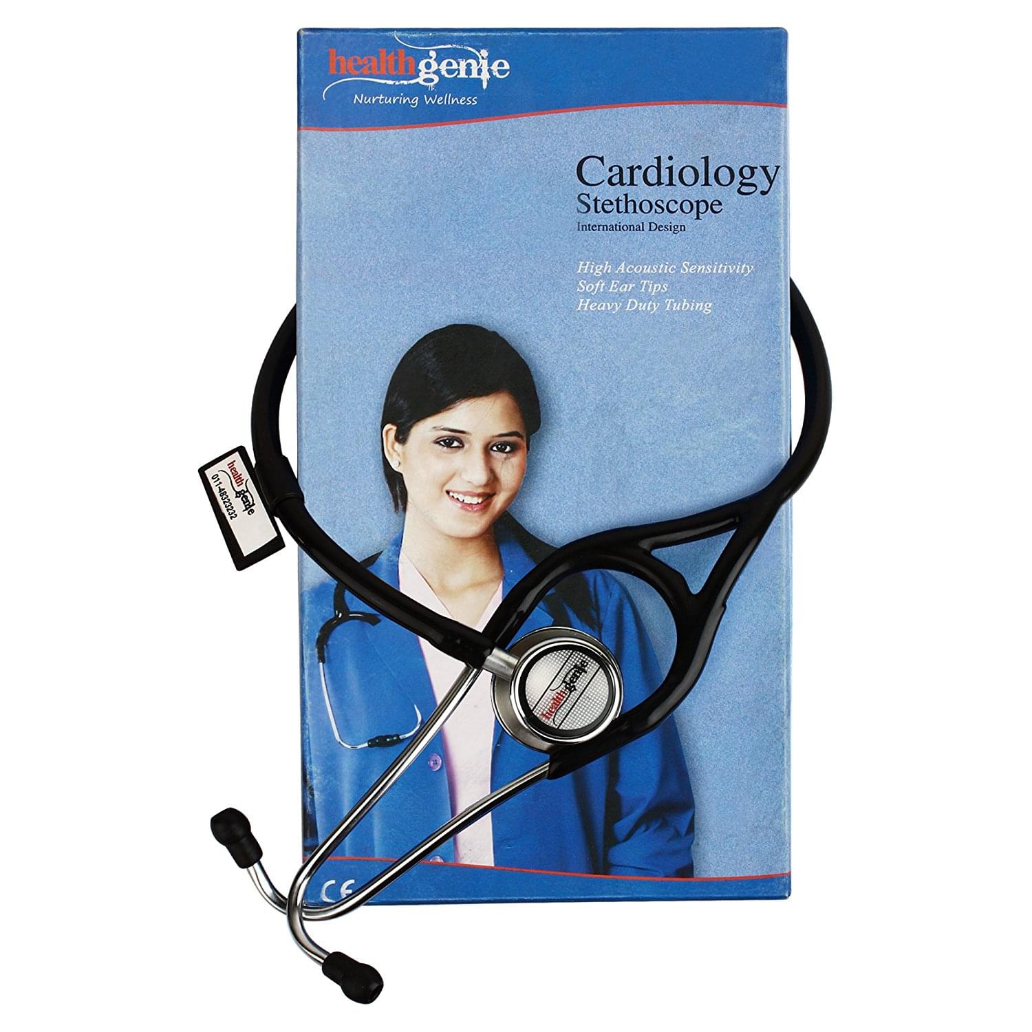 Healthgenie HG-402B Stainless Steel Cardiology Stethoscope - Image 2
