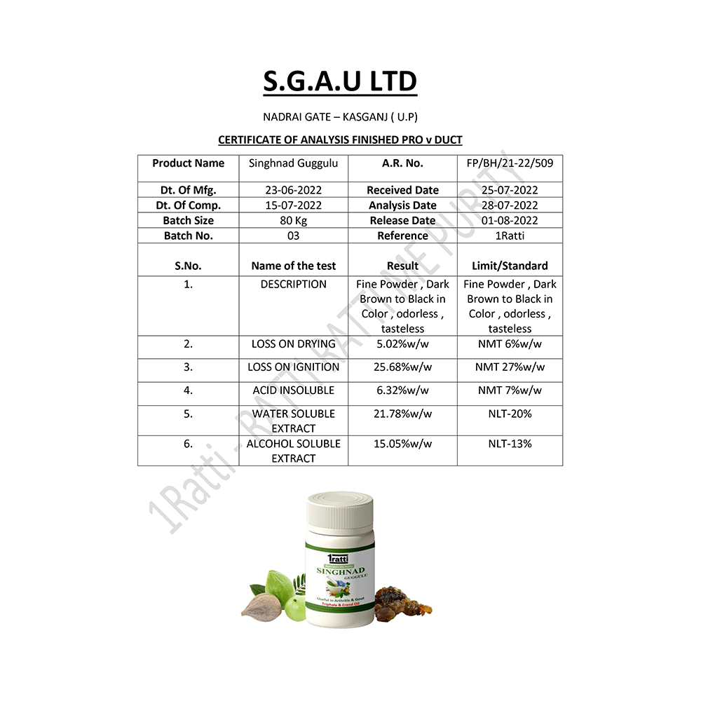 1ratti Singhnad Guggulu - Image 3
