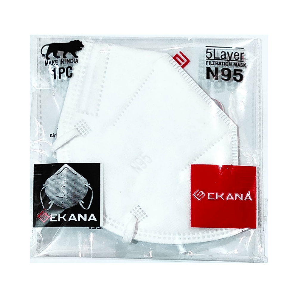 Ekana 5 Layer Filtration N95 Mask White - Image 2