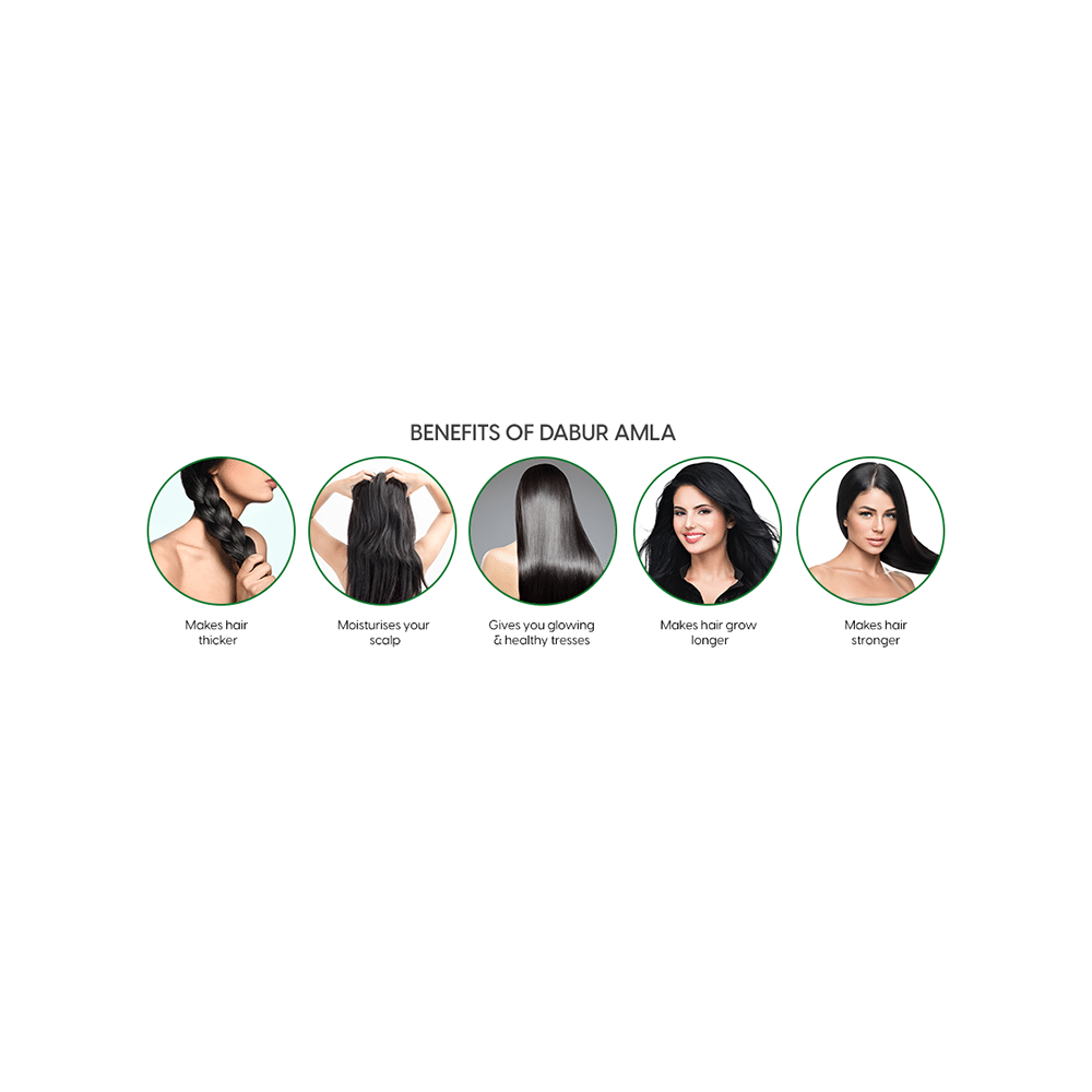 Dabur Amla Hair Oil | For Stronger, Longer & Thicker Hair - Image 6