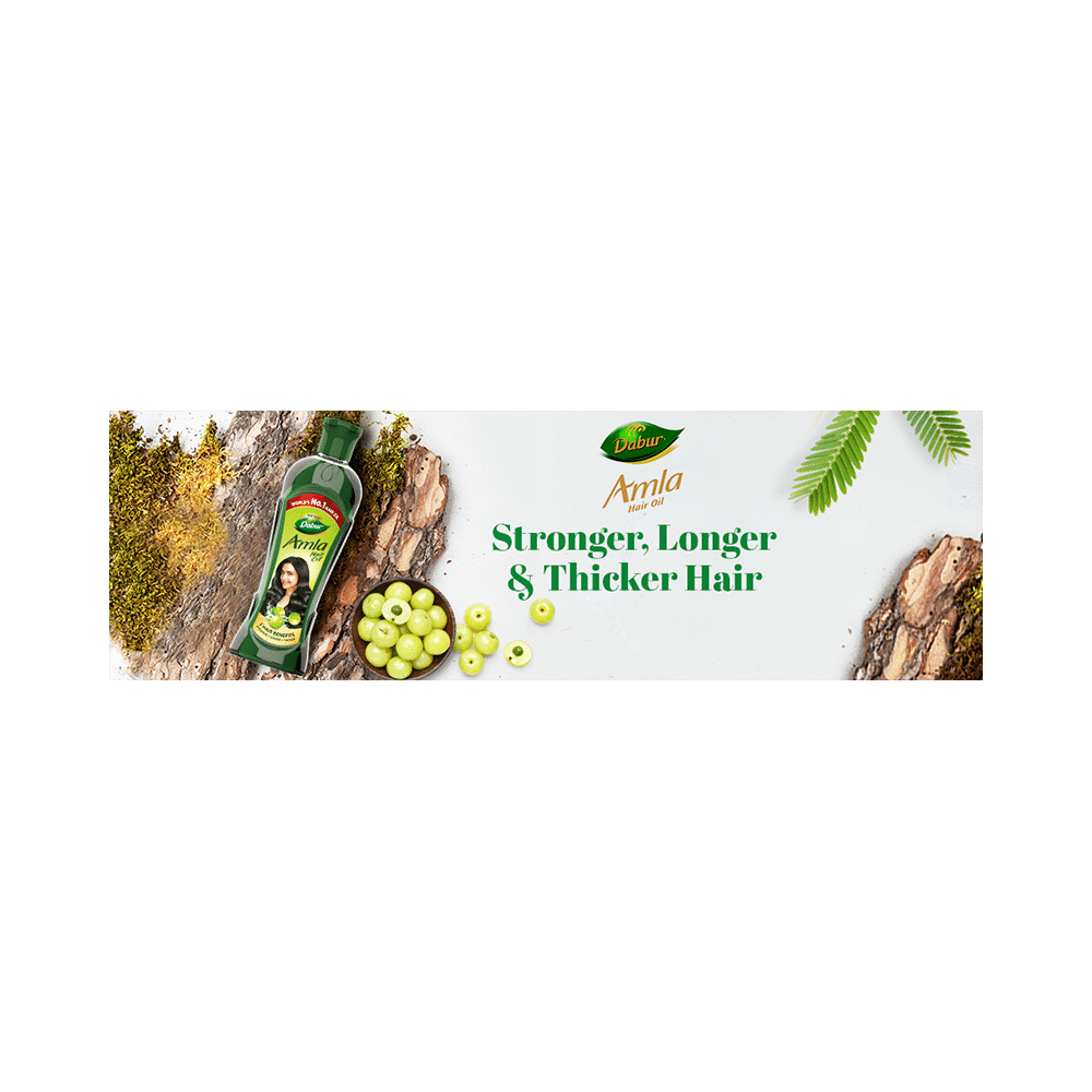 Dabur Amla Hair Oil | For Stronger, Longer & Thicker Hair - Image 8