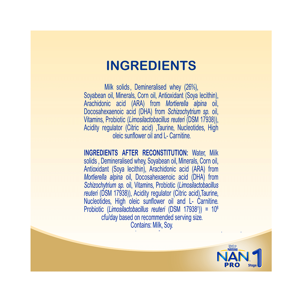 Nestle Nan Pro 1 Infant Formula for Babies (Up to 6 Months) | With Probiotics, L-Reuteri, Whey Protein, DHA & ARA | - Image 8