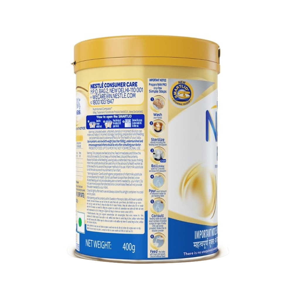 Nestle Nan Pro 1 Infant Formula for Babies (Up to 6 Months) | With Probiotics, L-Reuteri, Whey Protein, DHA & ARA | - Image 4